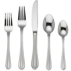 Gorham Melon Bud Frosted™ 5-Piece Place Setting - Elegant Flatware Set