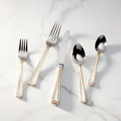 Lenox Vintage Jewel Gold® 5-Piece Place Setting - Elegant Flatware for Every Occasion