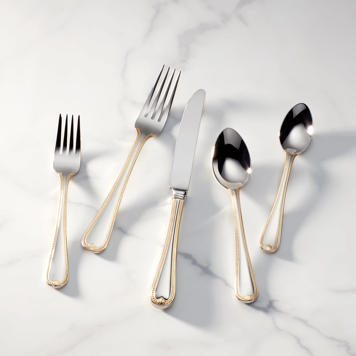 Lenox Vintage Jewel Gold® 5-Piece Place Setting - Elegant Flatware for Every Occasion 3 Lenox Vintage Jewel Gold® 5-Piece Place Setting - Elegant Flatware for Every Occasion