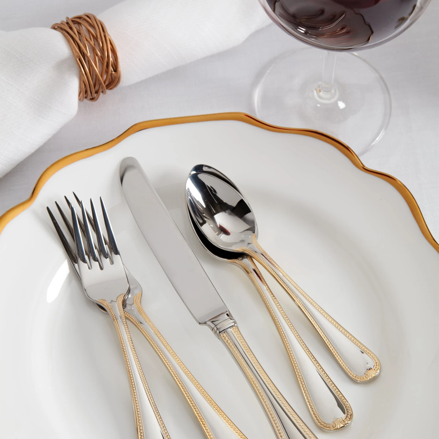 Lenox Vintage Jewel Gold® 5-Piece Place Setting - Elegant Flatware for Every Occasion 4 Lenox Vintage Jewel Gold® 5-Piece Place Setting - Elegant Flatware for Every Occasion - Image 2