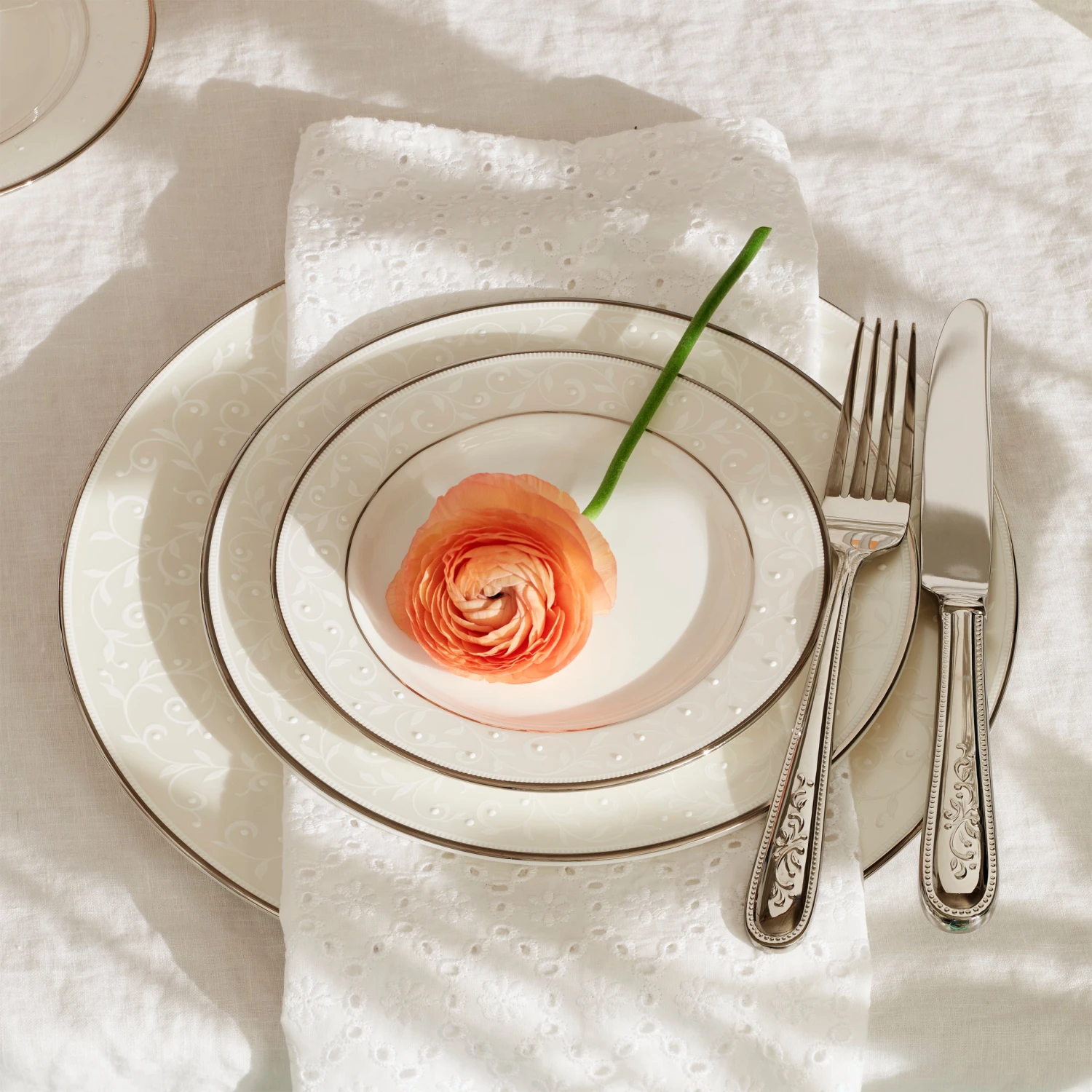 Lenox Opal Innocence™ 5-Piece Place Setting - Elegant Flatware for Every Occasion 6 Lenox Opal Innocence™ 5-Piece Place Setting - Elegant Flatware for Every Occasion - Image 4