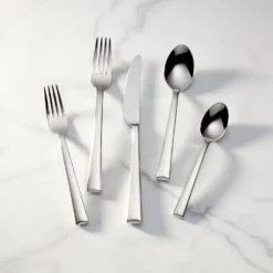 Lenox Continental Dining 20-Piece Flatware Set - Elegant Stainless Steel Flatware for Everyday Use