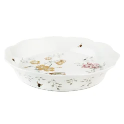 Lenox Butterfly Meadow Pie Dish | Elegant Kitchen Bakeware