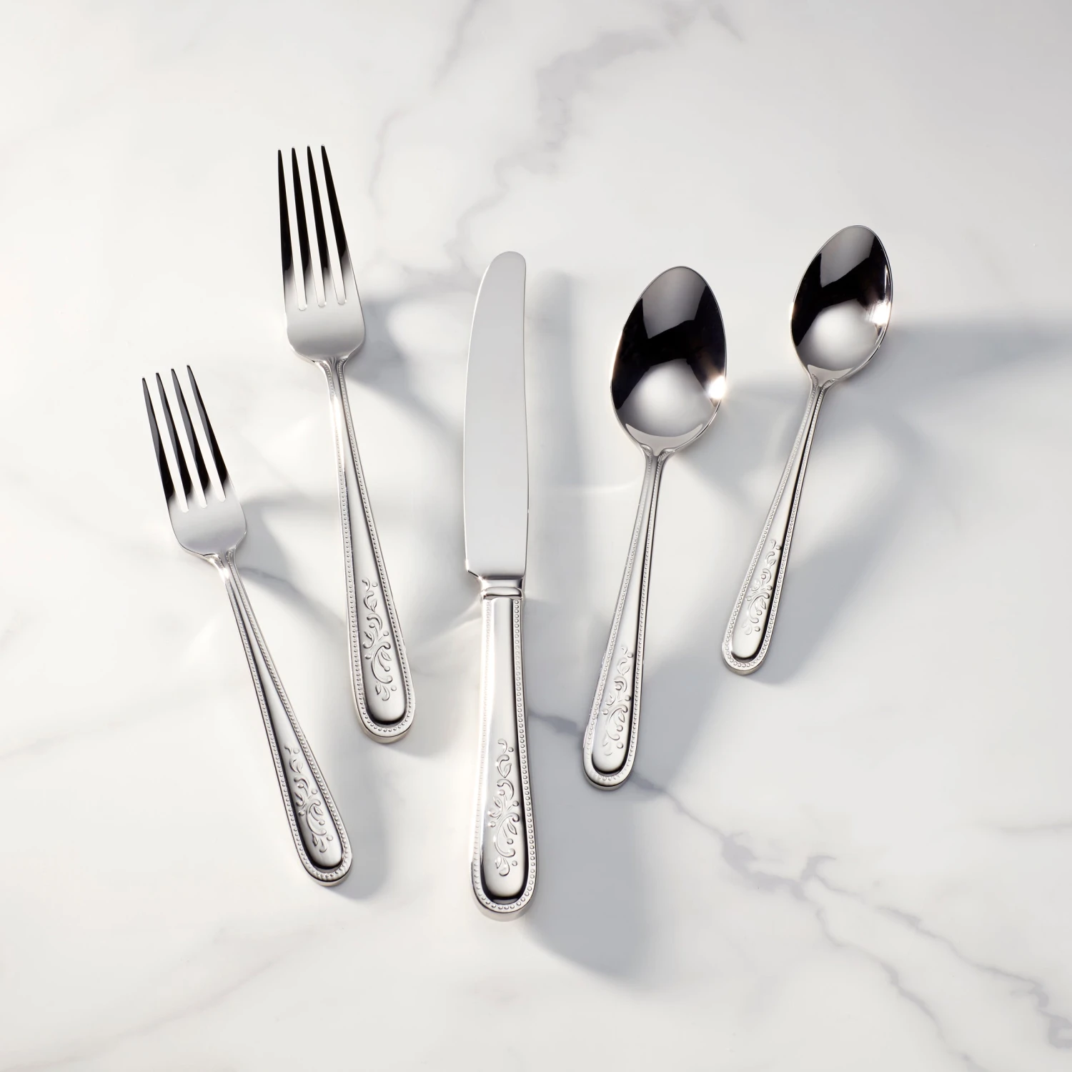 Lenox Opal Innocence™ 5-Piece Place Setting - Elegant Flatware for Every Occasion 3 Lenox Opal Innocence™ 5-Piece Place Setting - Elegant Flatware for Every Occasion