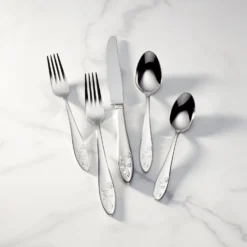 Lenox Butterfly Meadow 20-Piece Flatware Set - Elegant Stainless Steel Cutlery