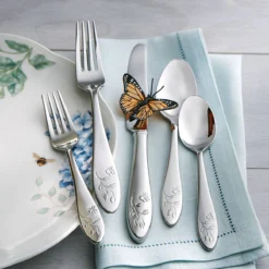 Lenox Butterfly Meadow® 5-Piece Place Setting - Elegant Flatware Set -lenox Sales Store 803604 w2 8600ac9c 98ea 4c90 8a36 81d58b19c768