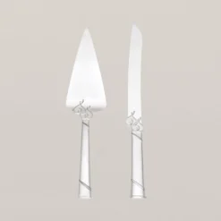 Lenox True Love Cake Knife & Server - Elegant Flatware for Special Occasions