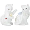 Lenox Butterfly Meadow Figural Kitten Salt and Pepper Shakers - Elegant Kitchen Décor