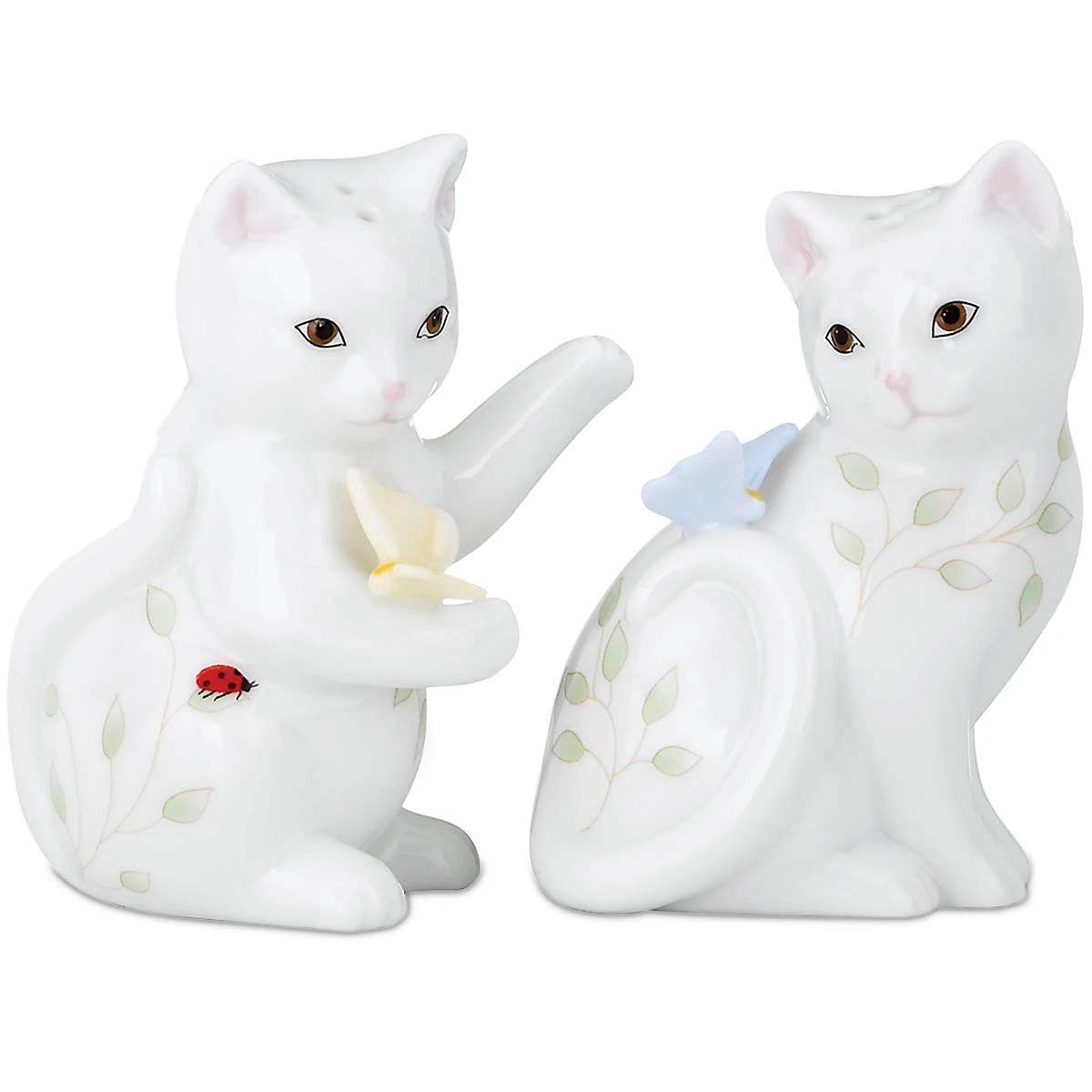 Lenox Butterfly Meadow Figural Kitten Salt and Pepper Shakers - Elegant Kitchen Décor 3 Lenox Butterfly Meadow Figural Kitten Salt and Pepper Shakers - Elegant Kitchen Décor