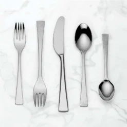 Gorham Biscayne™ 65-Piece Flatware Set - Elegant Stainless Steel Silverware for Everyday Dining
