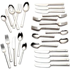 Kate Spade Fair Harbor 45-Piece Flatware Set - Elegant Stainless Steel Flatware