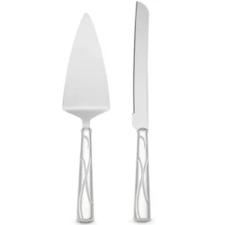 Lenox Adorn Cake Knife & Server Set - Elegant Flatware for Special Occasions