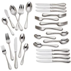 Gorham Studio™ 45-piece Flatware Set - Premium Stainless Steel Cutlery for Everyday Dining