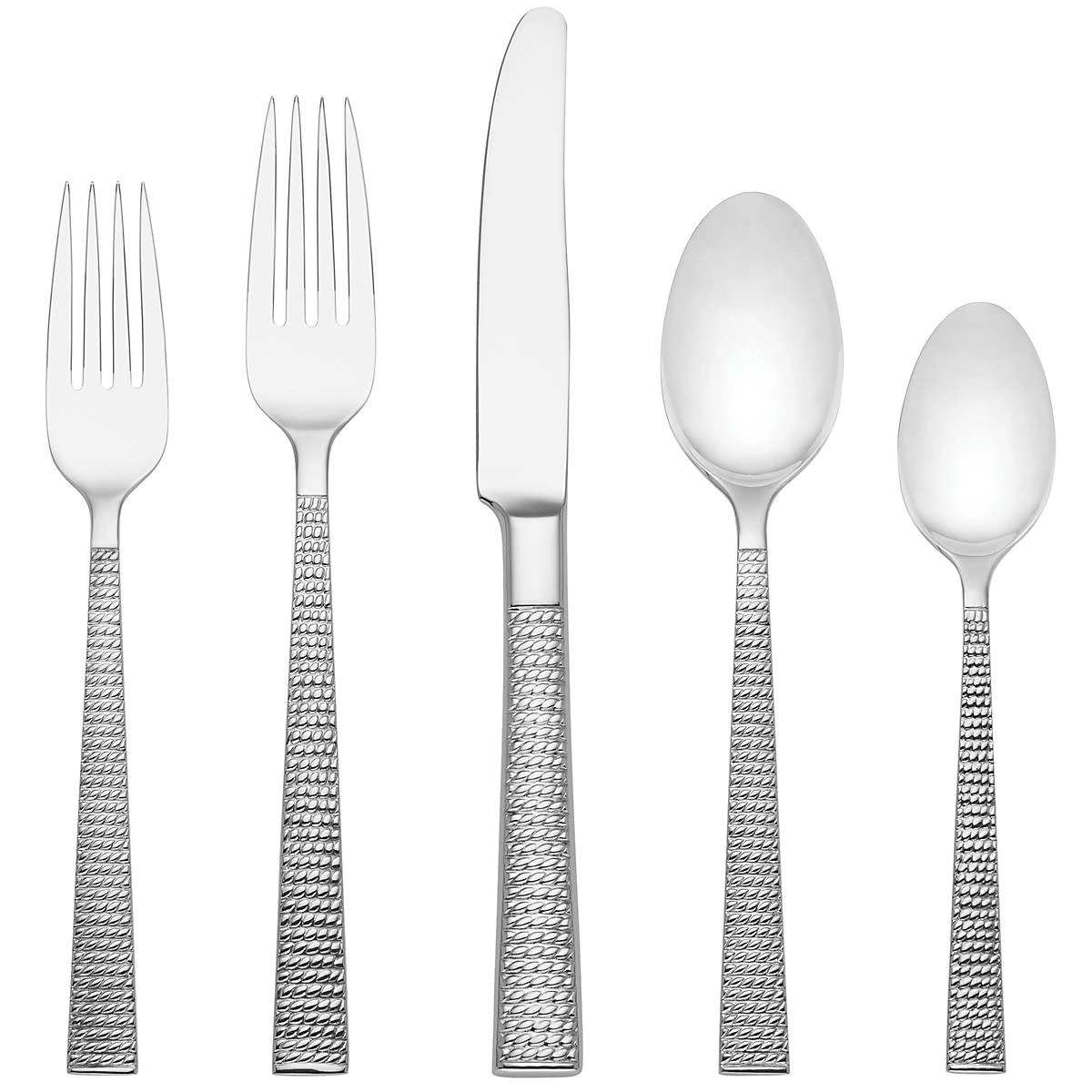 Kate Spade Wickford™ 5-Piece Flatware Set - Elegant Stainless Steel Cutlery 3 Kate Spade Wickford™ 5-Piece Flatware Set - Elegant Stainless Steel Cutlery