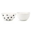 Kate Spade Deco Dot 2-Piece Mixing Bowl Set - Stylish Kitchen Essentials -lenox Sales Store 856733 wHR