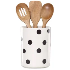 Kate Spade Deco Dot™ 4-Piece Utensil Holder Set - Stylish Kitchen Essentials