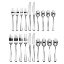 Lenox Pearl Platinum 20-Piece Flatware Set - Elegant Stainless Steel Dining Utensils -lenox Sales Store 863542 wHR