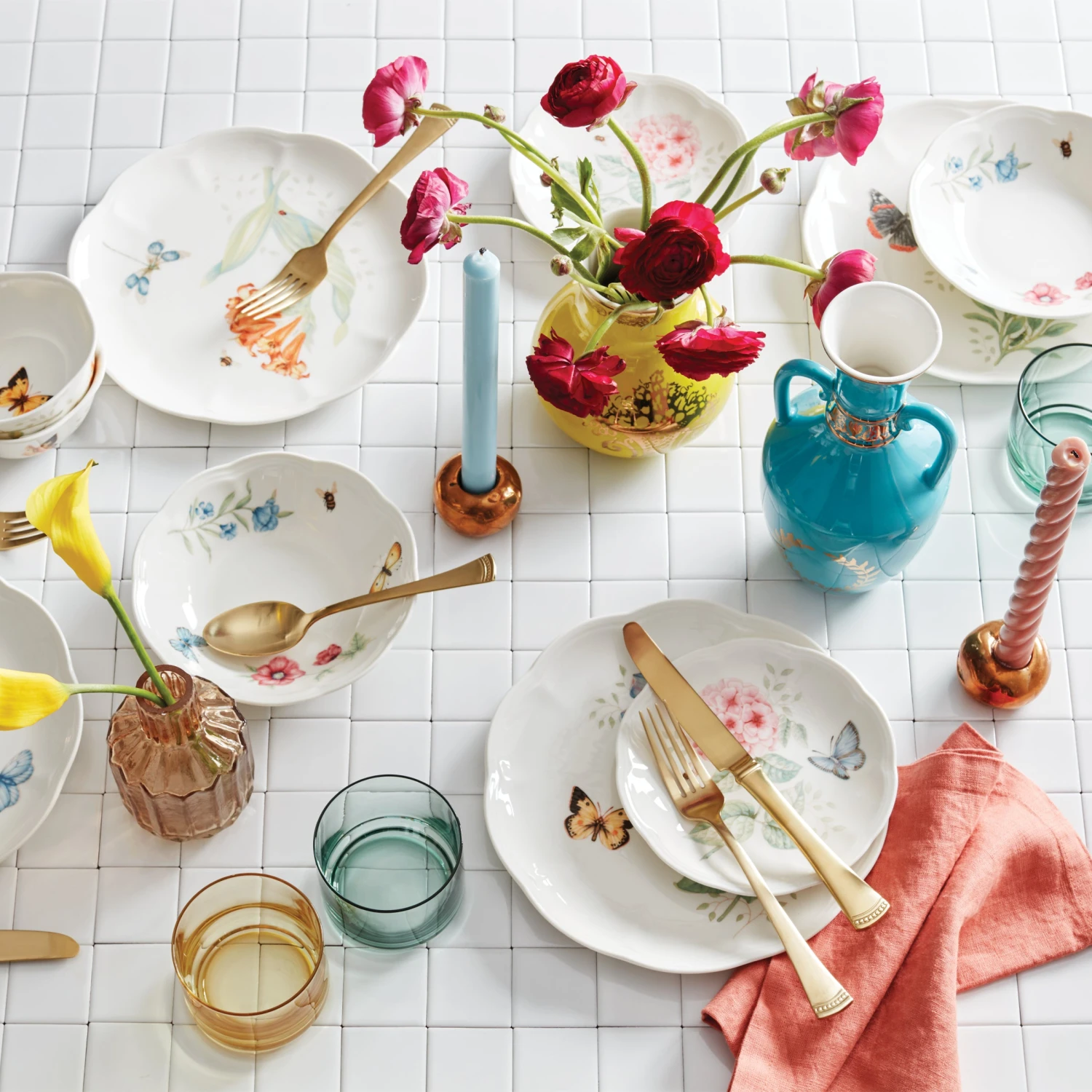 Lenox Butterfly Meadow 28-Piece Dinnerware Set - Elegant & Durable Dinnerware for Everyday Use 4 Lenox Butterfly Meadow 28-Piece Dinnerware Set - Elegant & Durable Dinnerware for Everyday Use - Image 2