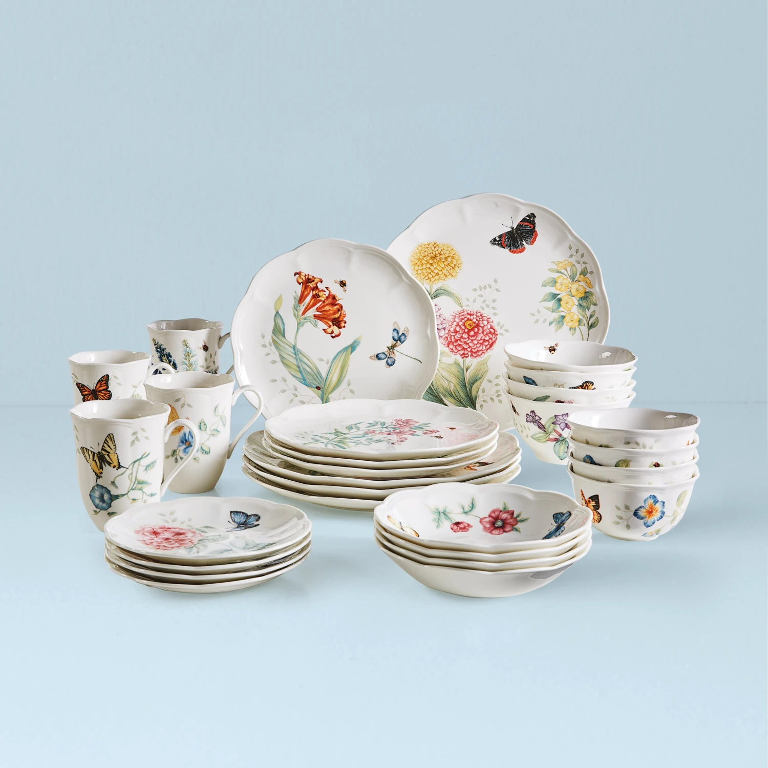 Lenox Butterfly Meadow 28-Piece Dinnerware Set - Elegant & Durable Dinnerware for Everyday Use 3 Lenox Butterfly Meadow 28-Piece Dinnerware Set - Elegant & Durable Dinnerware for Everyday Use