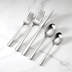 Kate Spade Malmo Satin 5-Piece Flatware Place Setting - Elegant Dining Essentials