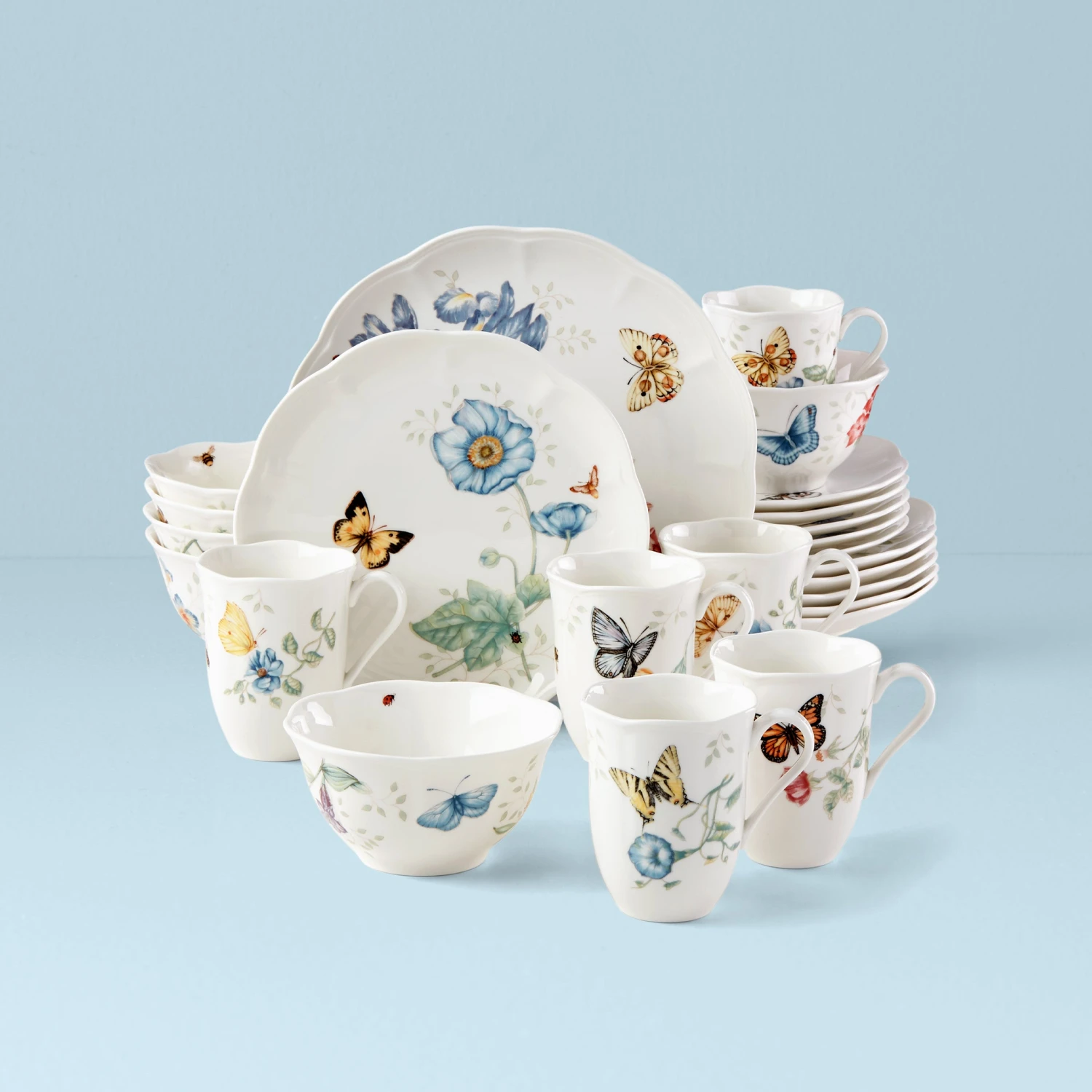 Lenox Butterfly Meadow Monarch 24-Piece Dinnerware Set | Elegant Dinnerware Collection 3 Lenox Butterfly Meadow Monarch 24-Piece Dinnerware Set | Elegant Dinnerware Collection
