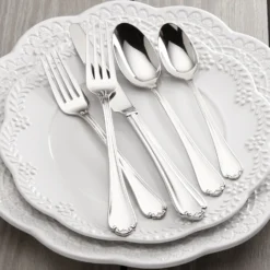 Lenox Chelse Muse 65-Piece Flatware Set - Elegant Stainless Steel Flatware for 12 -lenox Sales Store 883706 w11