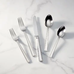 Lenox Bratton™ 65-Piece Flatware Set - Elegant Stainless Steel Flatware for Everyday Dining