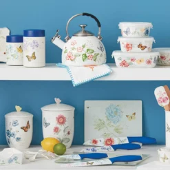 Lenox Butterfly Meadow® Large Food Container - Airtight Kitchen Storage Solution -lenox Sales Store 888086 w2