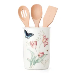 Lenox Butterfly Meadow® 4-piece Utensil Holder Set - Elegant Kitchen Organizer -lenox Sales Store 888087 wHR
