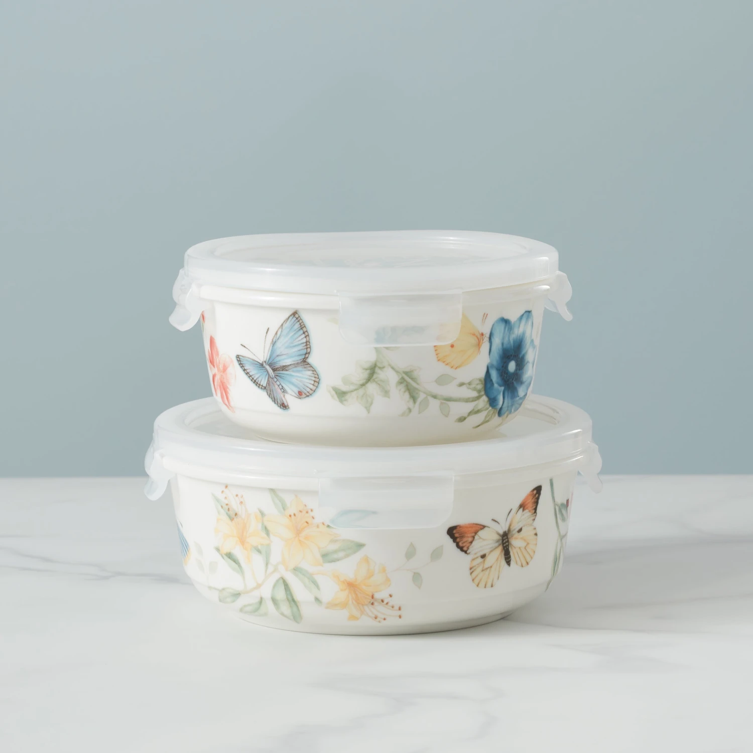 Lenox Butterfly Meadow Large Round Food Container | Airtight Kitchen Storage 6 Lenox Butterfly Meadow Large Round Food Container | Airtight Kitchen Storage - Image 4