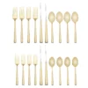 Kate Spade Malmo Gold™ 20pc Flatware Set - Elegant Dining Utensils -lenox Sales Store 889054 wHR