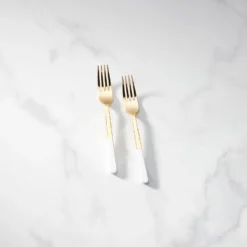 Kate Spade With Love 2-Piece Tasting Fork Set | Elegant Flatware for Dining & Entertaining