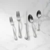Lenox Textured Neutrals 20-Piece Flatware Set - Modern Stainless Steel Cutlery -lenox Sales Store 890139 w10
