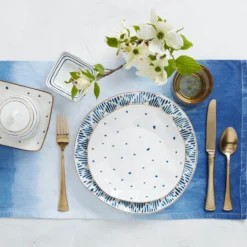 Lenox Blue Bay 12-Piece Dessert Set | Elegant Dinnerware Collection -lenox Sales Store 890194 LNP S23 FEA 1