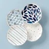 Lenox Blue Bay™ 4-Piece Dessert Plate Set - Elegant Dinnerware for Stylish Dining -lenox Sales Store 890197 w10