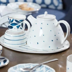 Lenox Blue Bay 2-Piece Creamer & Sugar Bowl Set - Elegant Dinnerware Collection -lenox Sales Store 890203 w1