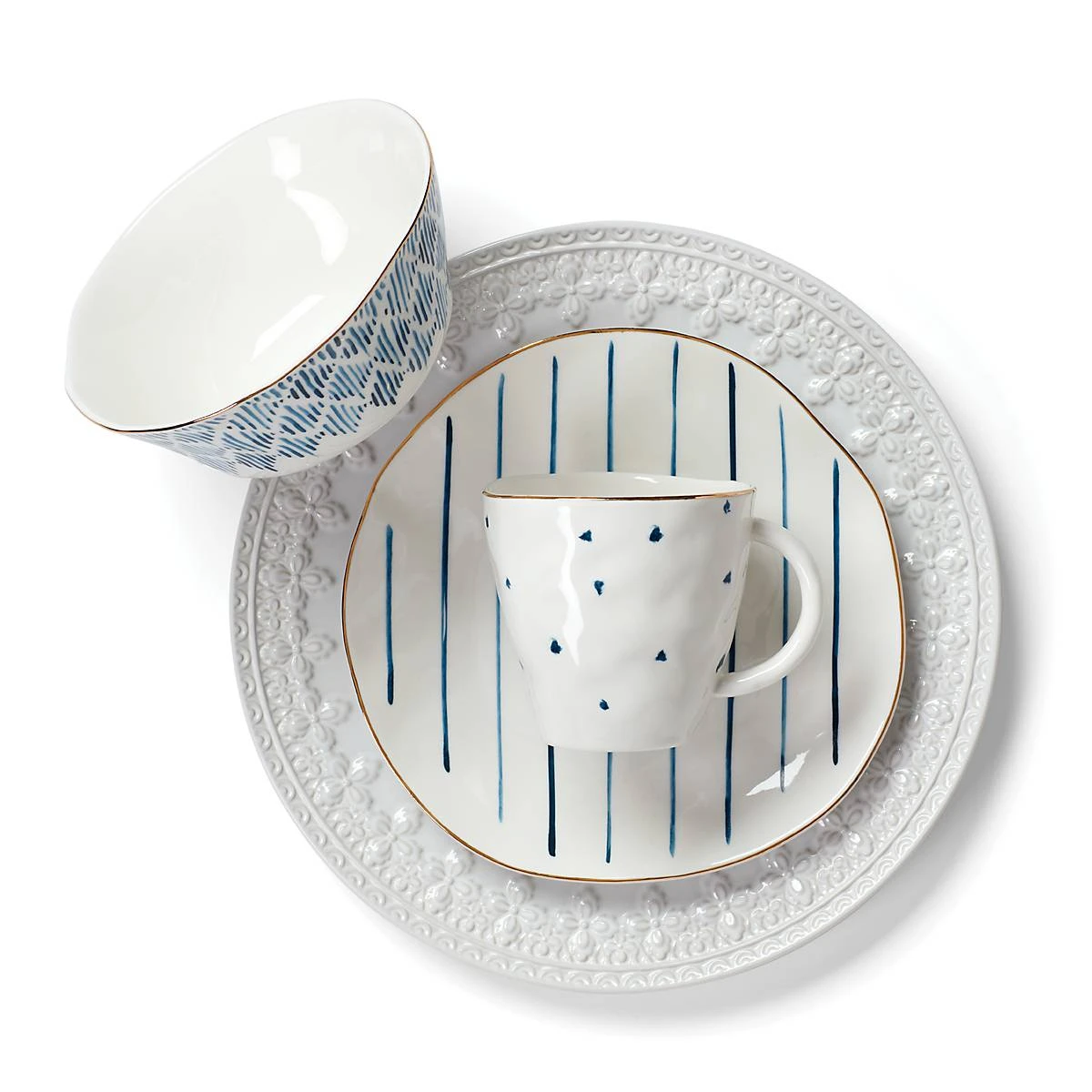 Lenox Blue Bay 4-Piece Dessert Mug Set - Elegant Dinnerware for Your Table 5 Lenox Blue Bay 4-Piece Dessert Mug Set - Elegant Dinnerware for Your Table - Image 3