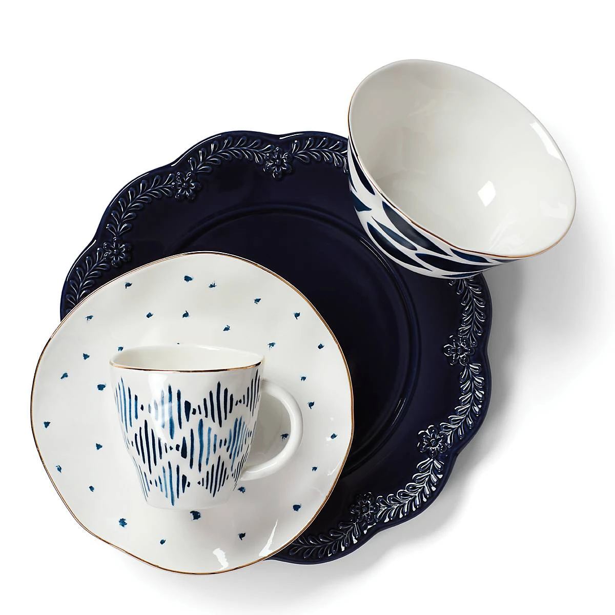 Lenox Blue Bay 4-Piece Dessert Mug Set - Elegant Dinnerware for Your Table 7 Lenox Blue Bay 4-Piece Dessert Mug Set - Elegant Dinnerware for Your Table - Image 5