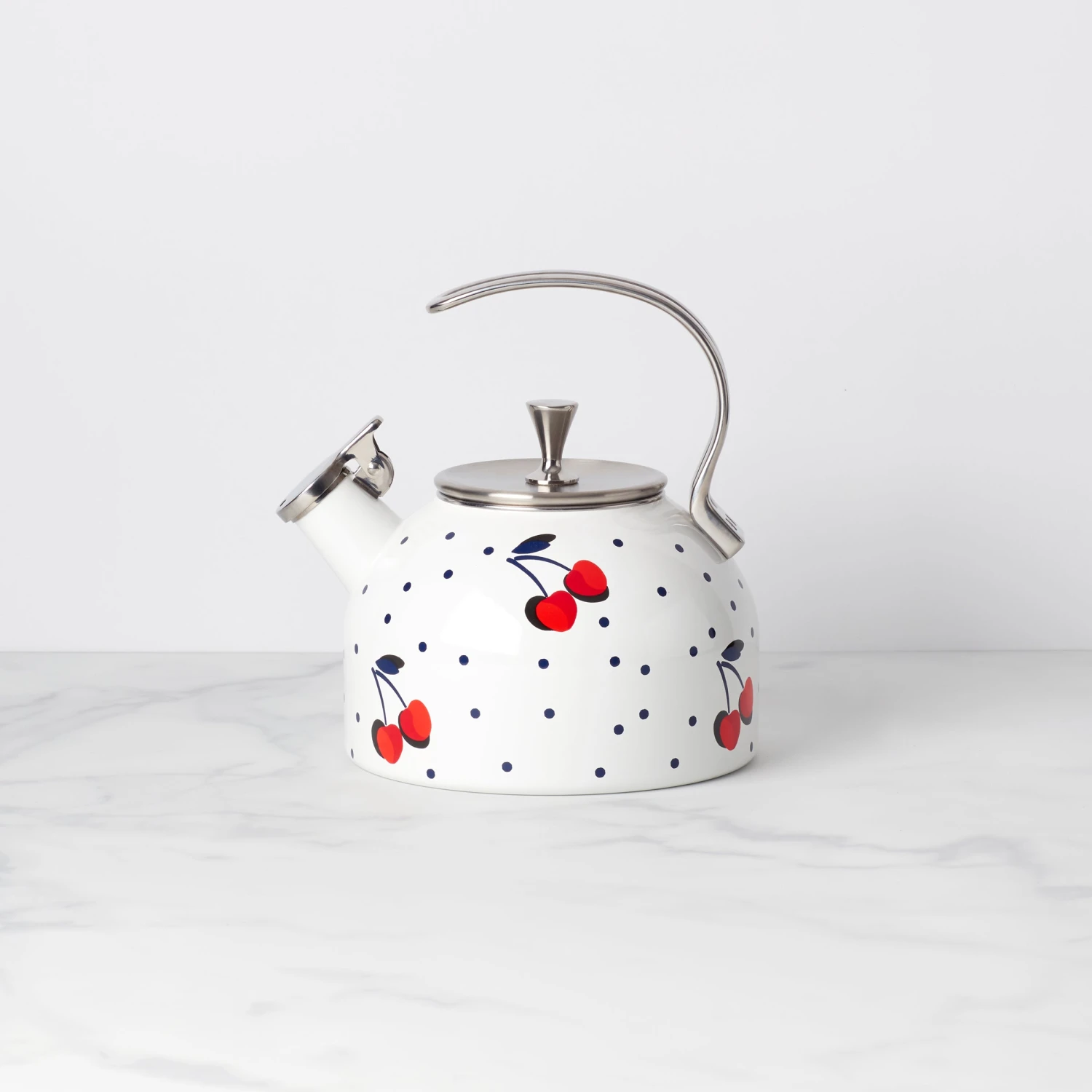 Kate Spade Vintage Cherry Dot Tea Kettle - Stylish Kitchen Essential 3 Kate Spade Vintage Cherry Dot Tea Kettle - Stylish Kitchen Essential