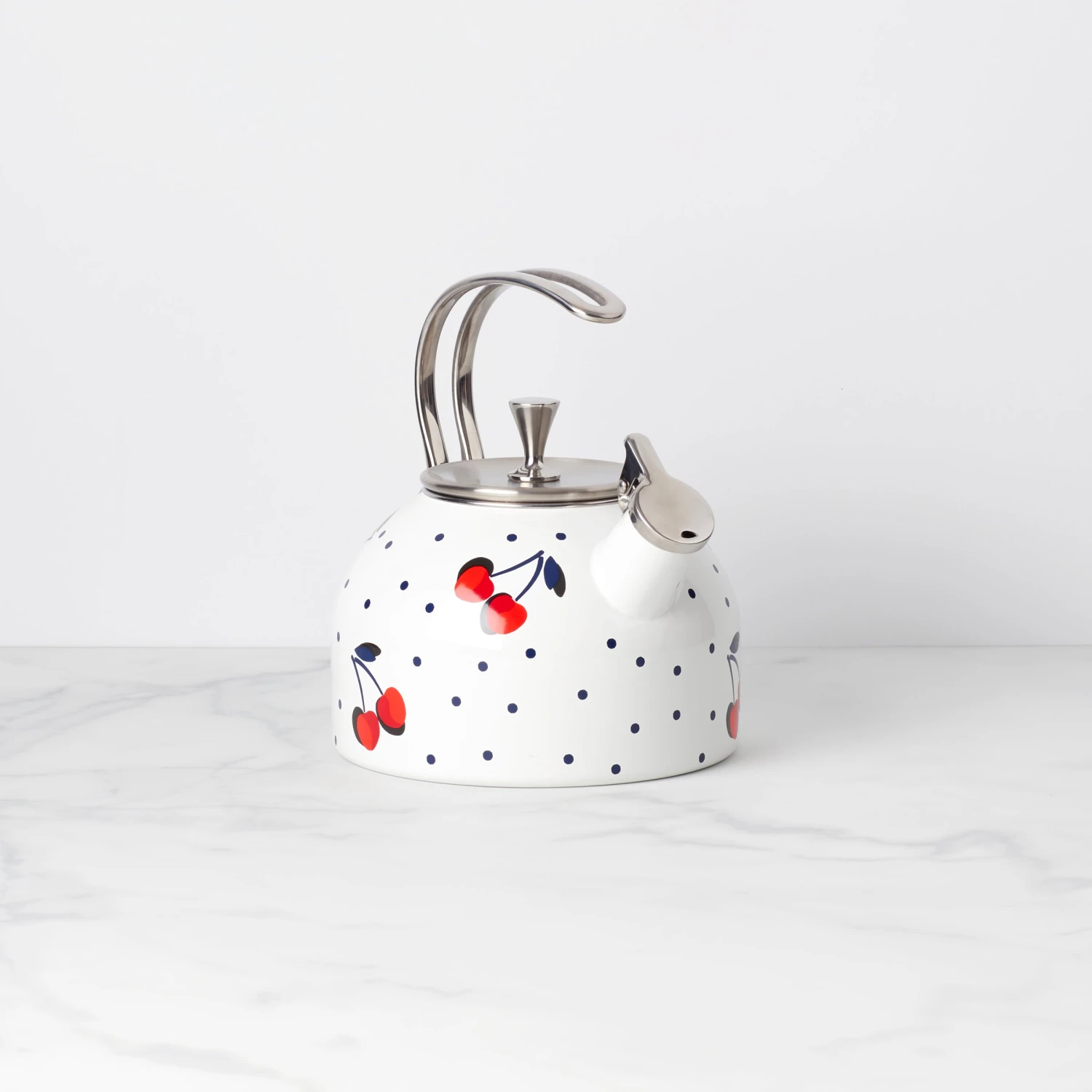 Kate Spade Vintage Cherry Dot Tea Kettle - Stylish Kitchen Essential 4 Kate Spade Vintage Cherry Dot Tea Kettle - Stylish Kitchen Essential - Image 2
