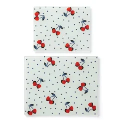 Kate Spade Vintage Cherry Dot 2-Piece Prep Board Set - Stylish Kitchen Cutting Boards -lenox Sales Store 890832 w11