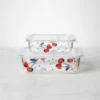 Kate Spade Vintage Cherry Dot 2-Piece Rectangular Storage Set | Stylish Kitchen Organizer -lenox Sales Store 890833 w10