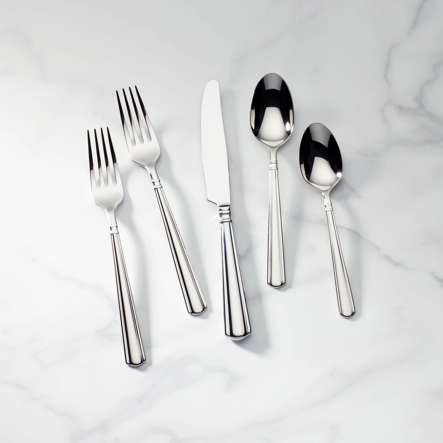 Lenox Amber Hill 65-Piece Flatware Set - Stainless Steel Dining Utensils 3 Lenox Amber Hill 65-Piece Flatware Set - Stainless Steel Dining Utensils