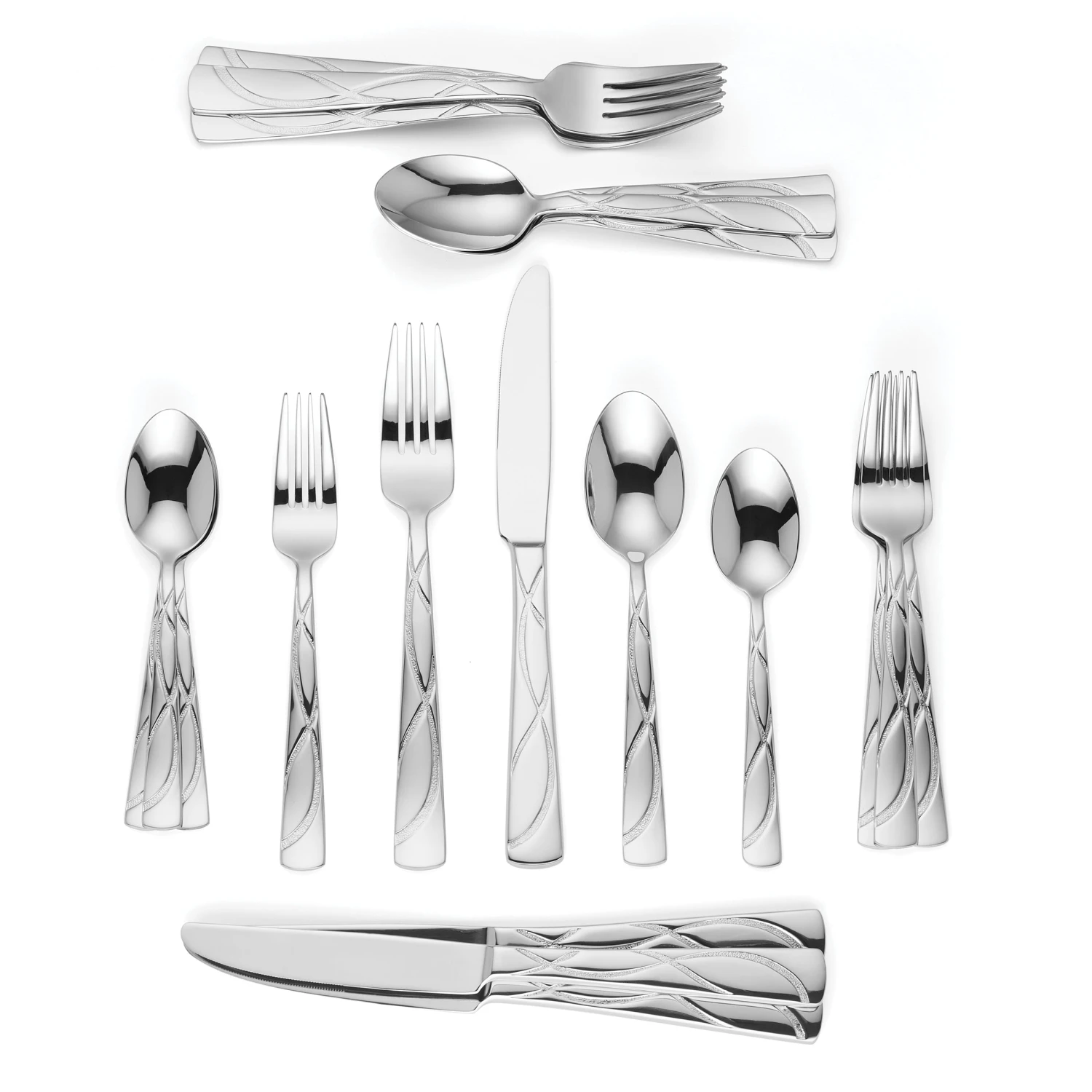 Lenox Vibe 20 Piece Flatware Set – Stainless Steel Modern Dining Utensils 4 Lenox Vibe 20 Piece Flatware Set – Stainless Steel Modern Dining Utensils - Image 2