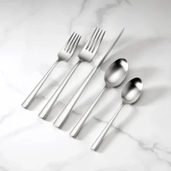 Kate Spade Malmo Satin 20-Piece Flatware Set | Premium Stainless Steel Flatware