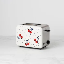 Kate Spade Vintage Cherry Dot Toaster - Retro 2-Slice Toaster for Kitchen