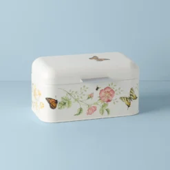 Lenox Butterfly Meadow Breadbox - Elegant Kitchen Storage Solution -lenox Sales Store 892520 w10
