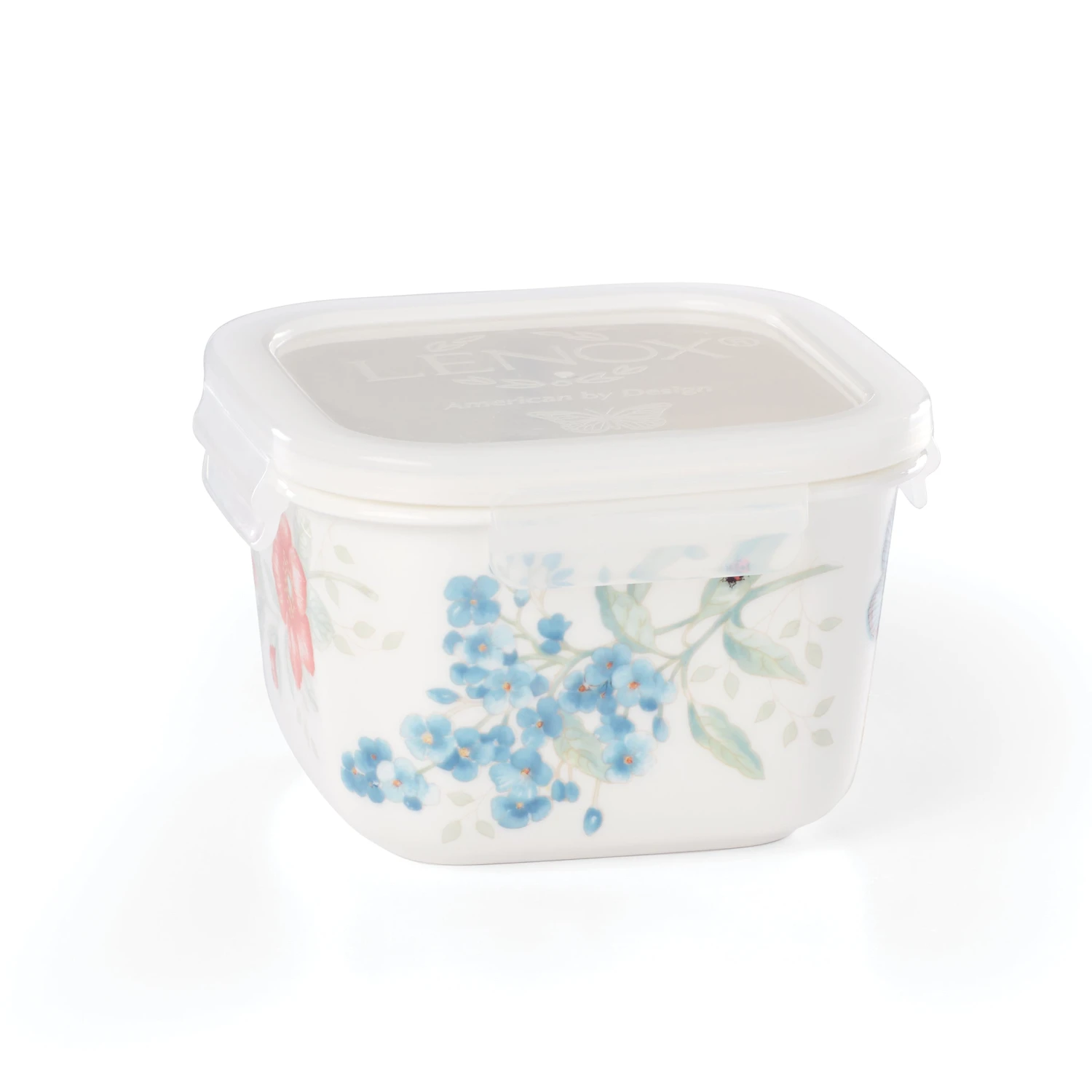 Lenox Butterfly Meadow Square Food Storage Container - Airtight Kitchen Organizer 4 Lenox Butterfly Meadow Square Food Storage Container - Airtight Kitchen Organizer - Image 2