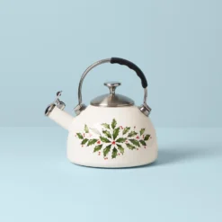 Lenox Holiday Tea Kettle - Elegant Kitchen Essential for Tea Lovers