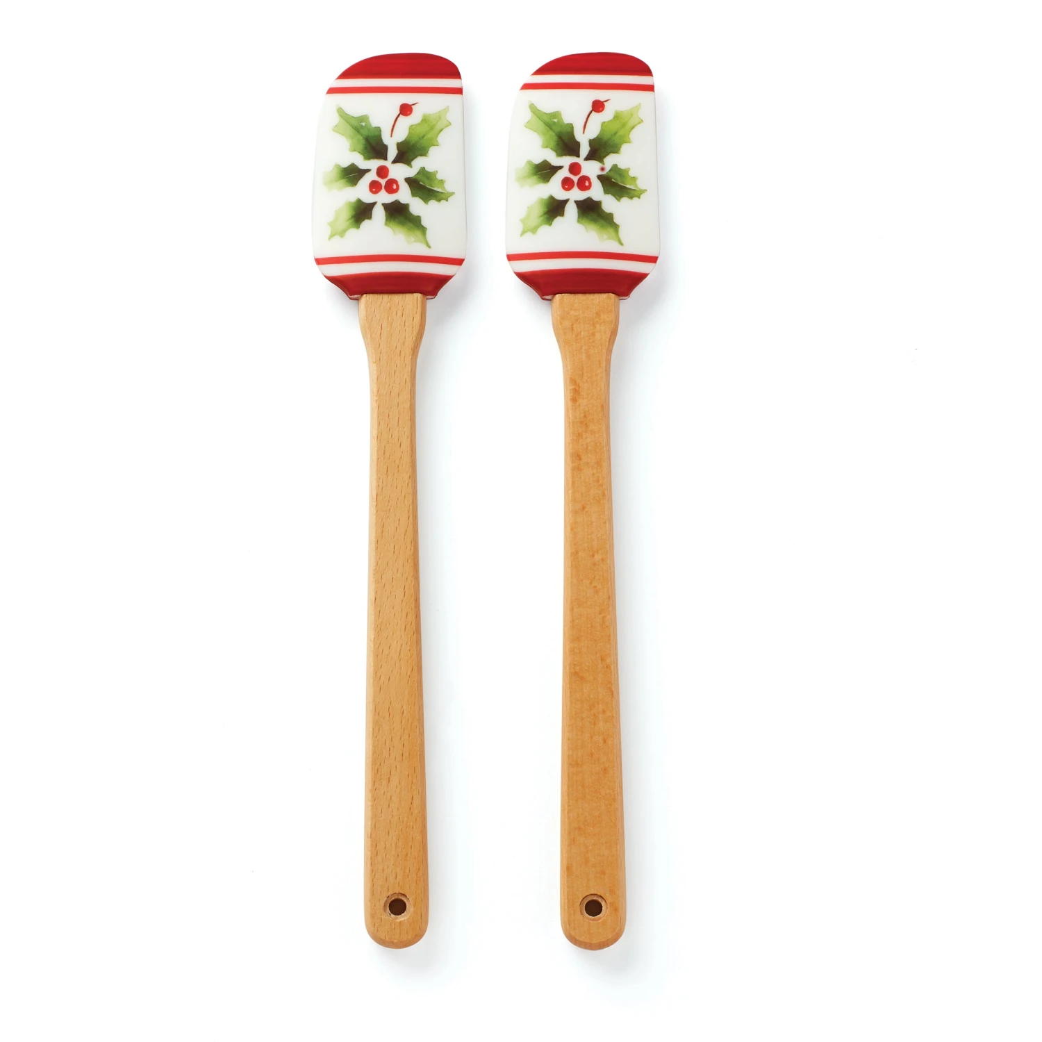 Lenox Holiday Handpaint Stripe 2-Piece Spatula Set - Premium Kitchen Utensils 4 Lenox Holiday Handpaint Stripe 2-Piece Spatula Set - Premium Kitchen Utensils - Image 2